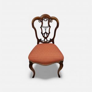 Antique Walnut Side Chair / c.1890 / Pierced Splat Back / FREE DELIVERY - Image 2