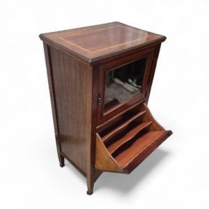 Vintage Mahogany Music abinet / Small Display & Storage Cabinet c.1920 / FREE DELIVERY - Image 11