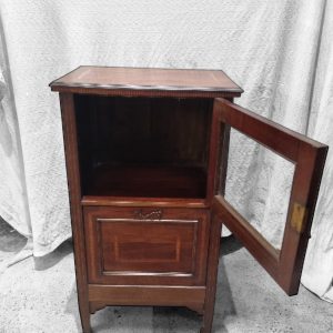 Vintage Mahogany Music abinet / Small Display & Storage Cabinet c.1920 / FREE DELIVERY - Image 8