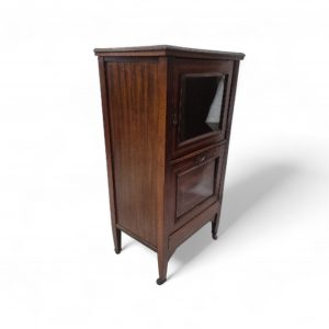 Vintage Mahogany Music abinet / Small Display & Storage Cabinet c.1920 / FREE DELIVERY - Image 5