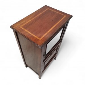 Vintage Mahogany Music abinet / Small Display & Storage Cabinet c.1920 / FREE DELIVERY - Image 3