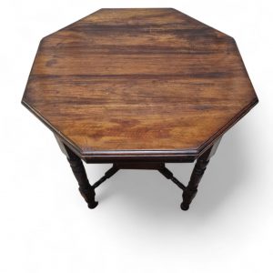 Antique Octagonal Occasional Table / Oak Wood / Late Victorian / FREE DELIVERY - Image 10