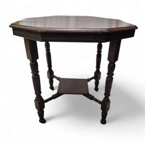 Antique Octagonal Occasional Table / Oak Wood / Late Victorian / FREE DELIVERY - Image 9