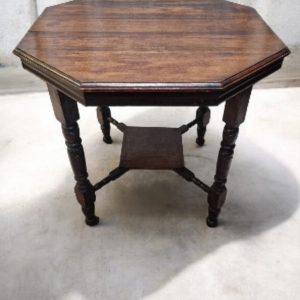 Antique Octagonal Occasional Table / Oak Wood / Late Victorian / FREE DELIVERY - Image 3