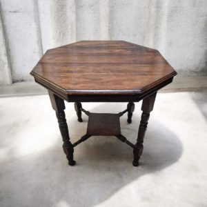 Antique Octagonal Occasional Table / Oak Wood / Late Victorian / FREE DELIVERY - Image 1