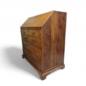 Antique Victorian Oak Writing Bureau / Drop-Front Desk / c1850 / FREE DELIVERY - Image 5