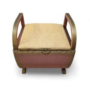 Vintage Lloyd Loom Lusty Style Basket Chair / Storage Stool / FREE DELIVERY - Image 1