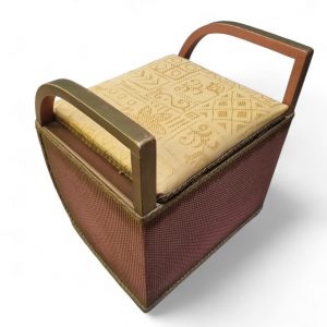 Vintage Lloyd Loom Lusty Style Basket Chair / Storage Stool / FREE DELIVERY - Image 8