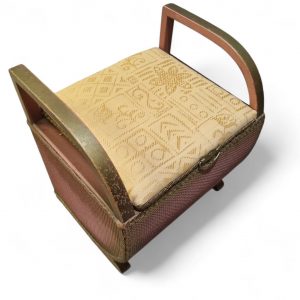 Vintage Lloyd Loom Lusty Style Basket Chair / Storage Stool / FREE DELIVERY - Image 6