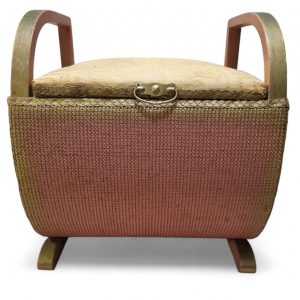 Vintage Lloyd Loom Lusty Style Basket Chair / Storage Stool / FREE DELIVERY - Image 5