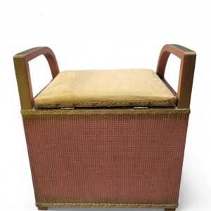 Vintage Lloyd Loom Lusty Style Basket Chair / Storage Stool / FREE DELIVERY - Image 4