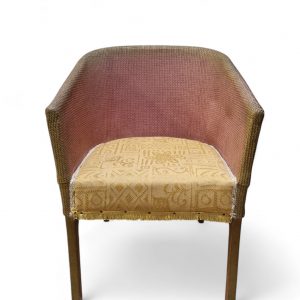 Vintage Lloyd Loom Lusty Style Tub Chair / c1950 / FREE DELIVERY - Image 1