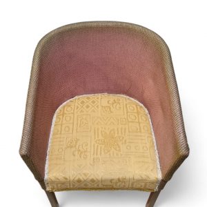 Vintage Lloyd Loom Lusty Style Tub Chair / c1950 / FREE DELIVERY - Image 9