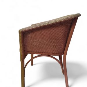 Vintage Lloyd Loom Lusty Style Tub Chair / c1950 / FREE DELIVERY - Image 7