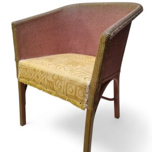 Vintage Lloyd Loom Lusty Style Tub Chair / c1950 / FREE DELIVERY - Image 5