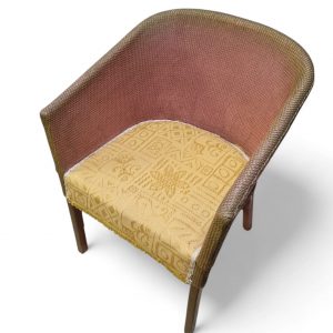 Vintage Lloyd Loom Lusty Style Tub Chair / c1950 / FREE DELIVERY - Image 2