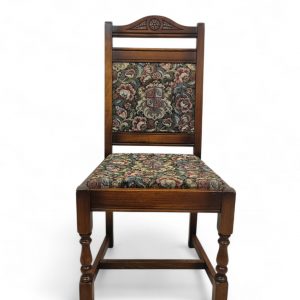 Vintage Old Charm Wood Bros Oak Dining Chairs / Set of 6 / c1970 / FREE DELIVERY - Image 8