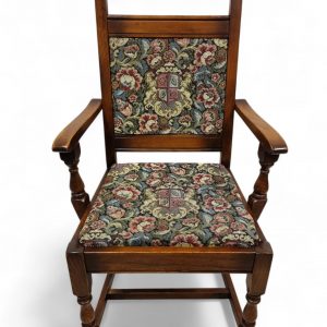 Vintage Old Charm Wood Bros Oak Dining Chairs / Set of 6 / c1970 / FREE DELIVERY - Image 11