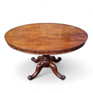 Antique Mahogany Pedestal Table / Original Castors / c1890 / FREE DELIVERY - Image 6