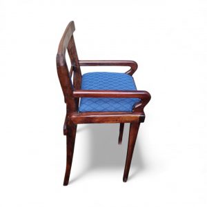 Antique Wooden Low Chair / Needlepoint Seat / c1920 / FREE DELIVERY - Image 9