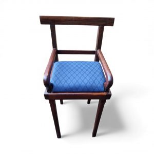 Antique Wooden Low Chair / Needlepoint Seat / c1920 / FREE DELIVERY - Image 8