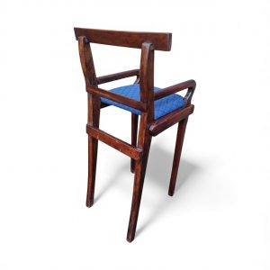 Antique Wooden Low Chair / Needlepoint Seat / c1920 / FREE DELIVERY - Image 7