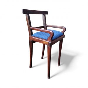 Antique Wooden Low Chair / Needlepoint Seat / c1920 / FREE DELIVERY - Image 5