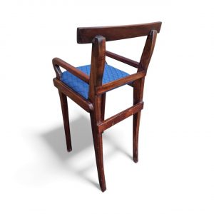 Antique Wooden Low Chair / Needlepoint Seat / c1920 / FREE DELIVERY - Image 4