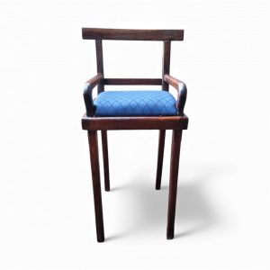 Antique Wooden Low Chair / Needlepoint Seat / c1920 / FREE DELIVERY - Image 3