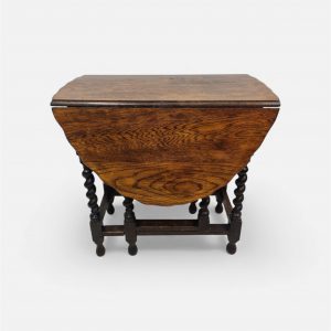 Antique Oak Drop-Leaf Table / Gateleg Table / c1920 / FREE DELIVERY - Image 11