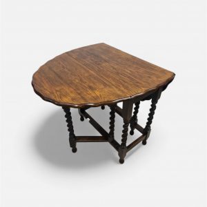 Antique Oak Drop-Leaf Table / Gateleg Table / c1920 / FREE DELIVERY - Image 1