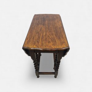 Antique Oak Drop-Leaf Table / Gateleg Table / c1920 / FREE DELIVERY - Image 5
