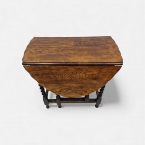 Antique Oak Drop-Leaf Table / Gateleg Table / c1920 / FREE DELIVERY - Image 2