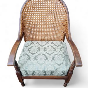 Antique Cane Back Armchair / Birchcraft High Wycombe / c1930 / FREE DELIVERY - Image 9