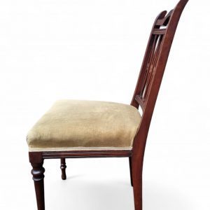 Antique Dining Chairs / Upholstered Seats / c.1930 / Set of 4 / FREE DELIVERY - Image 6