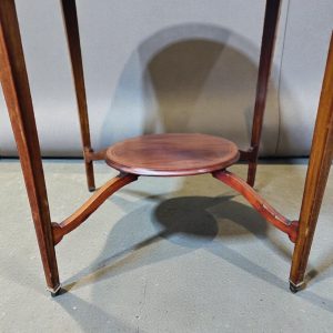 Antique Edwardian Oval Occasional Table On Castors / c.1910 / FREE DELIVERY - Image 8