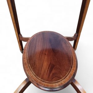 Antique Edwardian Oval Occasional Table On Castors / c.1910 / FREE DELIVERY - Image 5