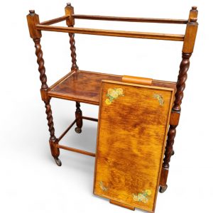Antique Wooden Tea Trolley / Serving Trolley / Removable Tray / c1920 / FREE DELIVERY - Image 7