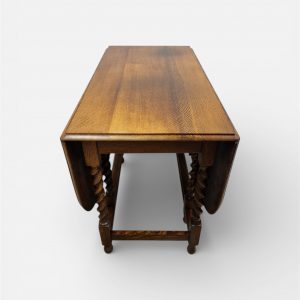 Antique Oak Drop-Leaf Table / Gateleg Table / c1920 / FREE DELIVERY - Image 10