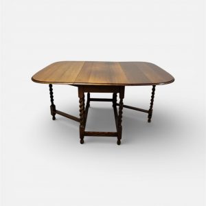 Antique Oak Drop-Leaf Table / Gateleg Table / c1920 / FREE DELIVERY - Image 7