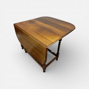 Antique Oak Drop-Leaf Table / Gateleg Table / c1920 / FREE DELIVERY - Image 1