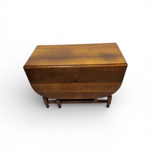 Antique Oak Drop-Leaf Table / Gateleg Table / c1920 / FREE DELIVERY - Image 4