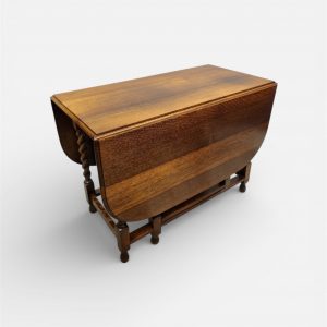 Antique Oak Drop-Leaf Table / Gateleg Table / c1920 / FREE DELIVERY - Image 2