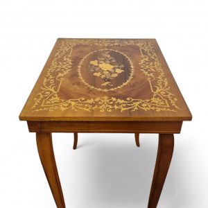 Vintage Musical Side Table / Inlaid Top / c1960 / FREE DELIVERY - Image 8