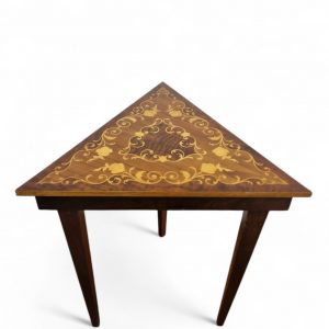 Vintage Italian Inlaid Musical Table / c. 1960 / Triangular Top / FREE DELIVERY - Image 10
