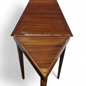 Vintage Italian Inlaid Musical Table / c. 1960 / Triangular Top / FREE DELIVERY - Image 9