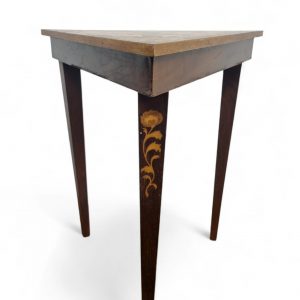 Vintage Italian Inlaid Musical Table / c. 1960 / Triangular Top / FREE DELIVERY - Image 7