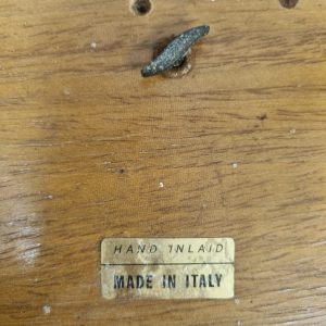 Vintage Italian Inlaid Musical Table / c. 1960 / Triangular Top / FREE DELIVERY - Image 5