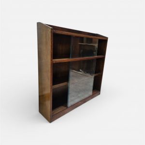 Antique Oak Glazed Bookcase / c1930 / FREE DELIVERY - Image 7