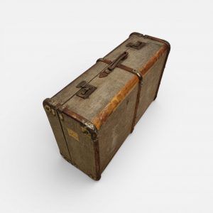 Vintage British Everwear Travel Trunk / Original British Made / c1930 / FREE DELIVERY - Image 10